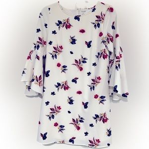 White floral dress
